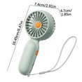 thumbnail image 3 of Personal Fans Portable Rechargeable, High Speed Handheld Fan Silent Outdoor Lanyard Portable Rechargeable Small Fan, 3 of 5