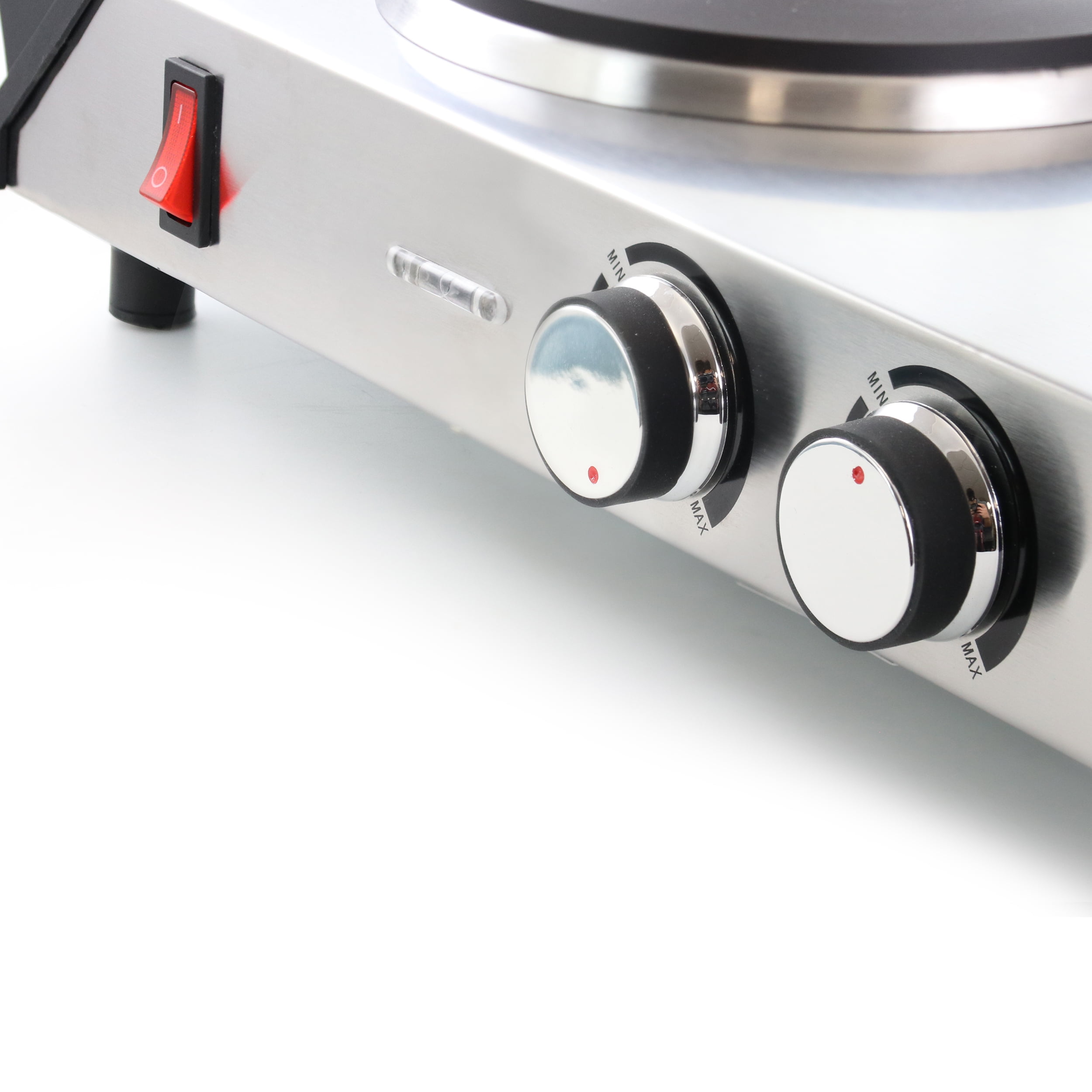 Better Chef Portable Stainless Steel Solid Element Double Electric Burner -  Walmart.com