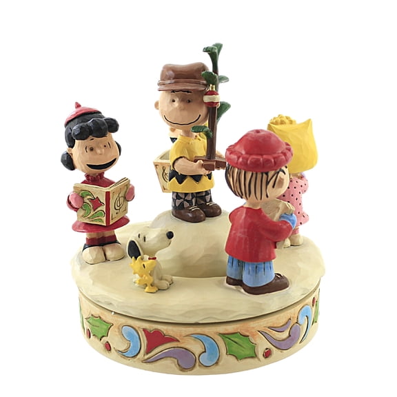 Enesco Peanuts by Jim Shore Charlie Brown and Friends Around Christmas Figurine