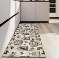 thumbnail image 4 of Beige Curiosity Shoppe Pattern Kitchen Rug Mat,Kitchen Runner Rugs Non Skid Washable,Decorative Kitchen Floor Mats for Kitchen,Sink,Laundry,17"X47", 4 of 5