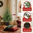 thumbnail image 5 of Minibee 2FT Pre-Lit Norfolk Pine Tree | Realistic Potted Artificial Christmas Tree with Black Pot & LED Lights for Indoor Holiday Decor, 5 of 10