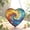 Size 5 inch, variant on Heart Shaped Rainbow Spiral Water Ripple Acrylic Sun Catchers/Circular Mosaic Geometric Window Hanging/Church Colorful Wall Art/Gift for Art Lovers