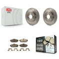 thumbnail image 1 of Transit Auto Rear Disc Brake Rotors and Ceramic Pads Kit for Car Ford Mustang K8T-101727, 1 of 11