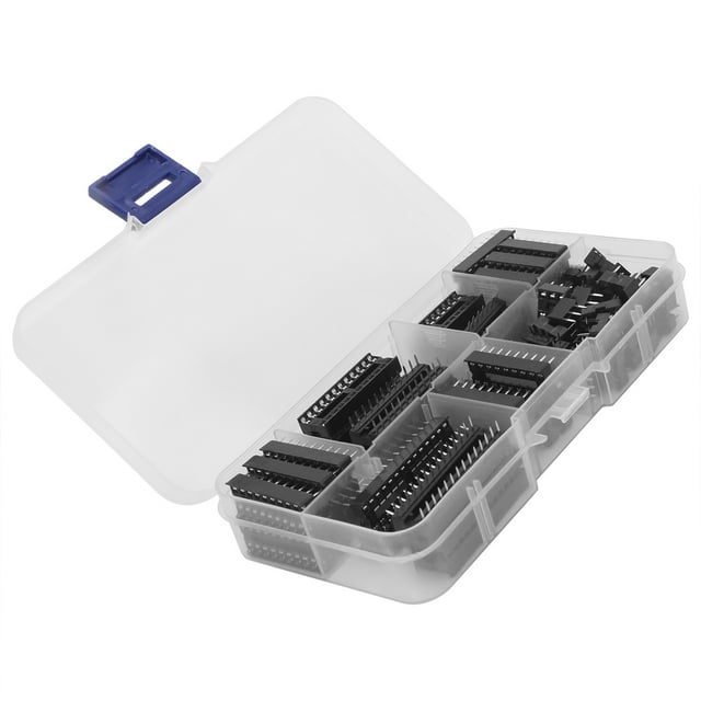 Zócalo DIPIC, 66 piezas IC Chip Socket IC Juego de zócalos Componentes de circuito integrado Rendimiento de primer nivel