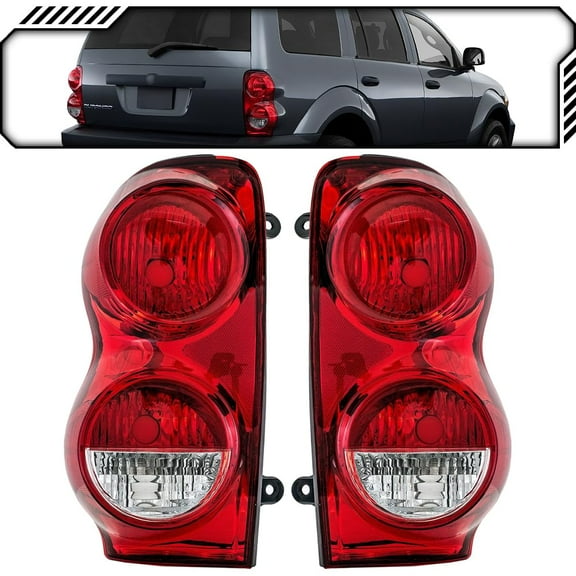 EPIC LIGHTING OE Style Halogen Tail Lights Assembly Replacement for DODGE 04-09 DURANGO [ CH2818101 CH2819101 5133169AH 5133168AH ] Pair