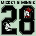 thumbnail image 2 of Girl's Mickey & Friends Mickey & Minnie Jersey  Graphic Tee Mint Small, 2 of 4