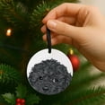 thumbnail image 4 of WIRESTER 2.75 inch Double-Sided Metal Aluminum Christmas Ornament, Festive Tree Decor for Mom, Dad & Loved One - Animal Black Toy Poodle Dog, 4 of 6