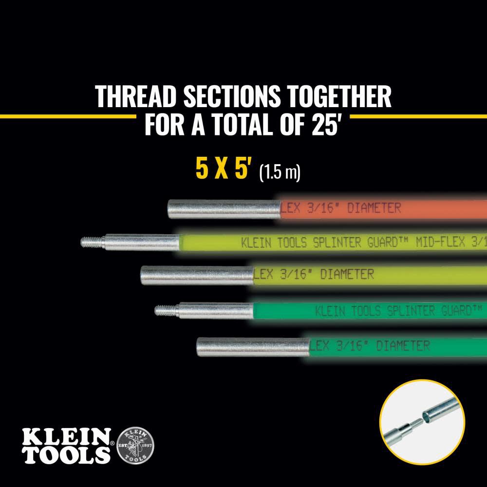 Klein Tools 25 Ft Multi Flex Glow Rod