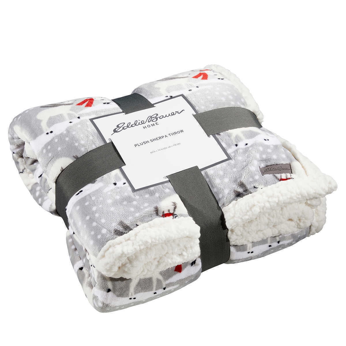 Eddie bauer plush sherpa throw 60x70 hotsell