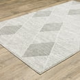 thumbnail image 3 of Oriental Weavers Cambria Area Rug - 005W2 - 5'3" x 7'6" - in Gray/ Ivory - Modern Style, Stain Resistant, Family and Pet Friendly , Bedroom, Office Rug, 3 of 3