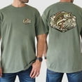thumbnail image 4 of Bass Fishing Camo Hunting Double Sided T-Shirt – Old School Camouflage Outdoor Tee for Dad, Husband & Men, Southern Style Fisherman Shirt, Father’s Day Guy Gift for Believers, 4 of 7