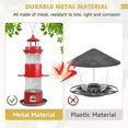 thumbnail image 4 of Comederos para pájaros para colgar al aire libre, comederos para pájaros silvestres a prueba de ardillas para exteriores, comedero de semillas de pájaros de metal para pájaros pequeños, 4 libras de g, 4 of 5
