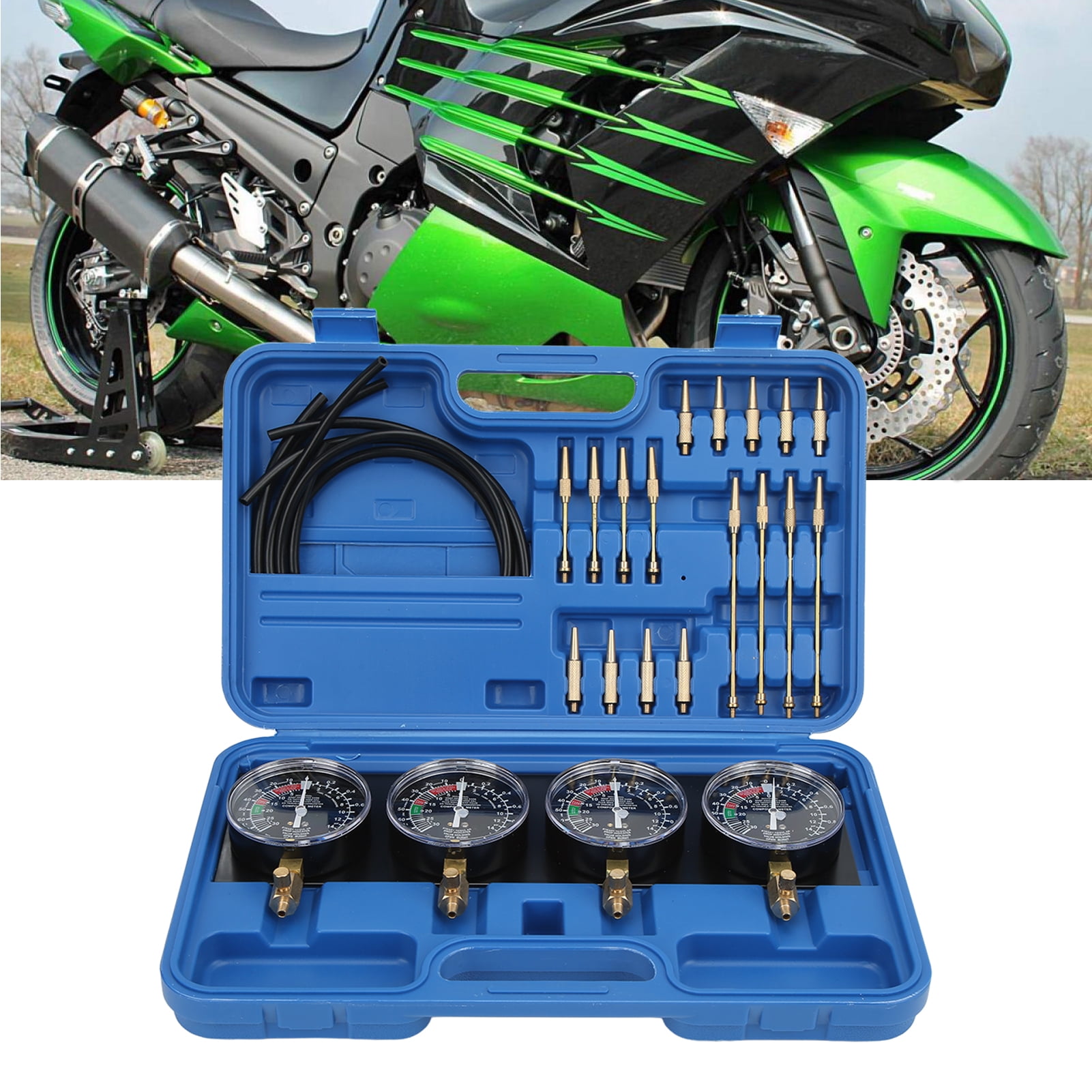 EOTVIA Motorcycle Carb Sync Tool,Vacuum Carburetor Synchronizer Gauge