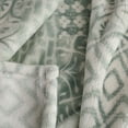 thumbnail image 5 of Better Homes & Gardens Printed Velvet Plush Super Soft Throw Blanket, Oversized, Patchwork Geo Green, 5 of 9