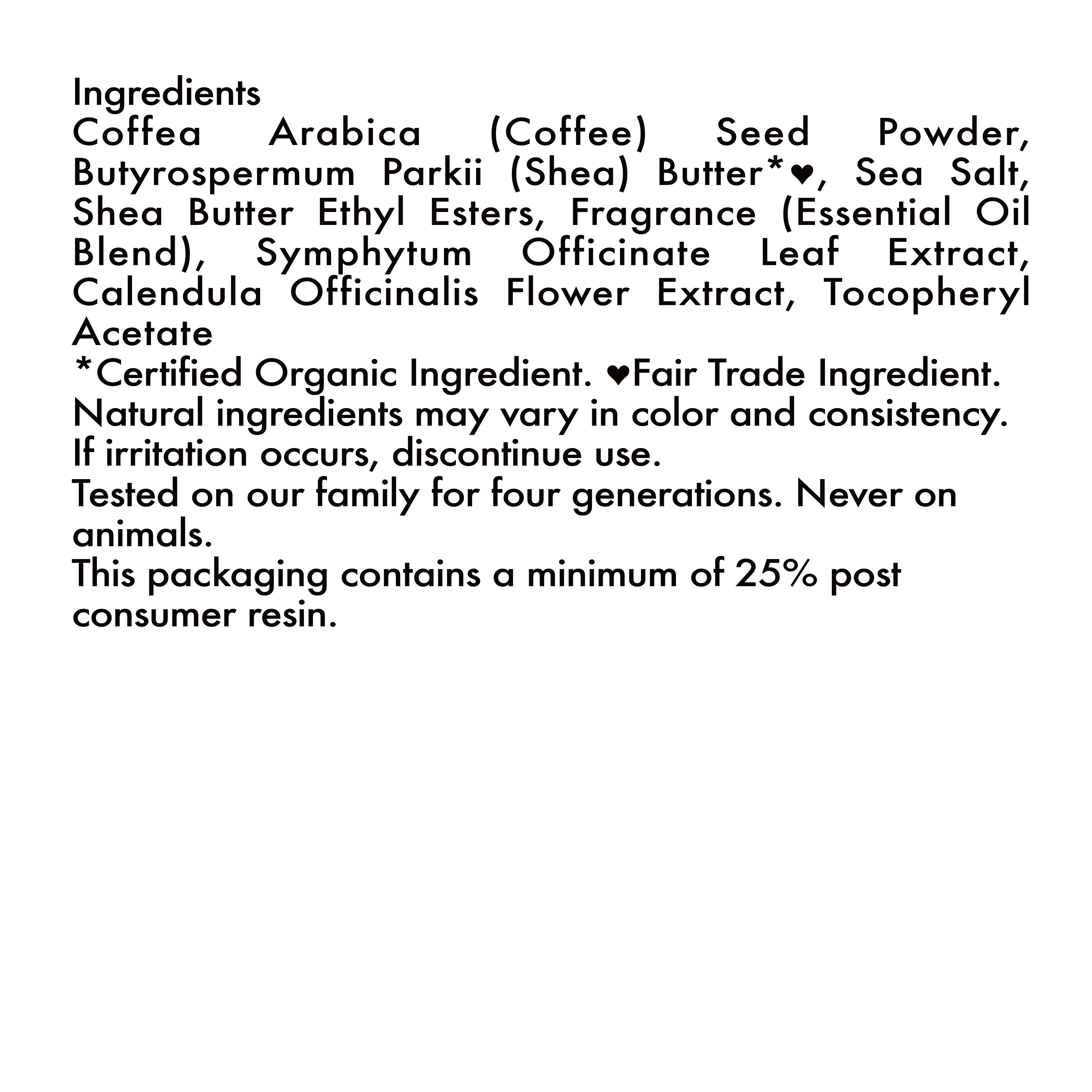 Muddy Stuff Organic Shea Butter: 8oz. Cellulite Coffee Scrub – Muddy Stuff  Body Works