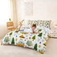 thumbnail image 3 of Catabedysis Floral Camping Bedding,Caravan Tent Pattern Duvet Cover Full For Boys,Multicolor,Polkadot Reversible,3 Pieces,1 Duvet Cover and 2 Pillowcases, 3 of 6
