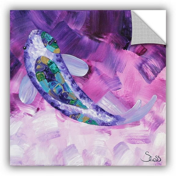 Art Appealz Shiela Gosselin "Purple Koi" Removable Wall Art Graphic