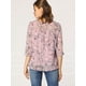 thumbnail image 5 of BluCasual De GaCon Estampado Floral De Man3/4 Con Volantes PaMujer RoL, 5 of 6