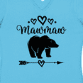 thumbnail image 4 of Inktastic Mawmaw Bear Grandma Women's V-Neck T-Shirt, 4 of 5