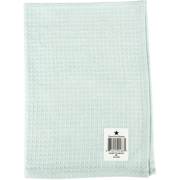 Dunroven House Waffle Weave Kitchen Towel 20"X28"Solid Mint Walmart