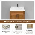thumbnail image 3 of Sink Base Bathroom Vanity Ready-to-Assemble Bathroom Cabinet 30" Width Vanity Base in Maple Shaker, 3 of 9