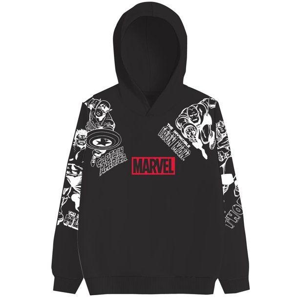 Marvel Boys Comic Characters Graphic Pullover Hoodie, Sizes 418