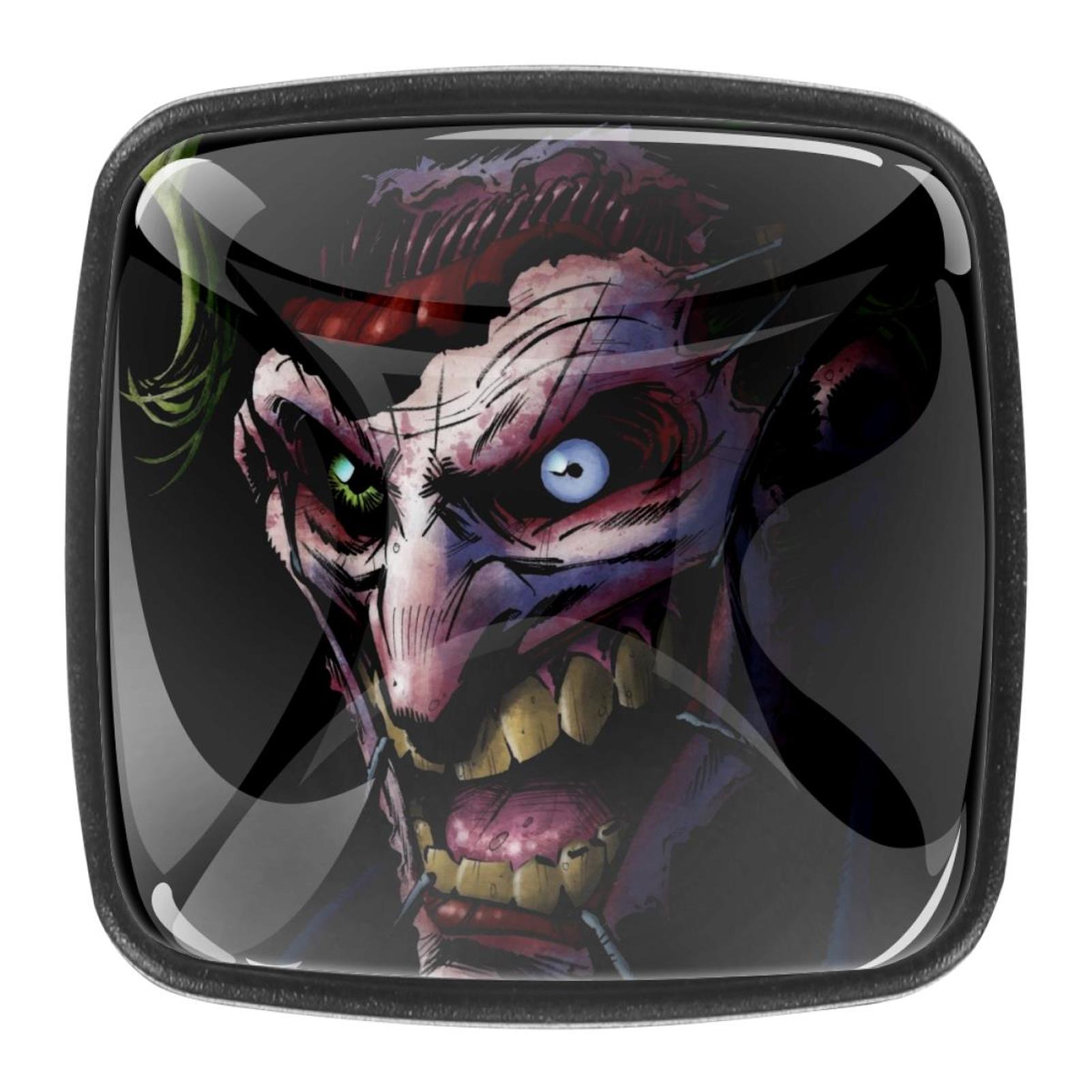 Ownta Joker Square Glass Drawer Handles Knobs Pulls With Screws for