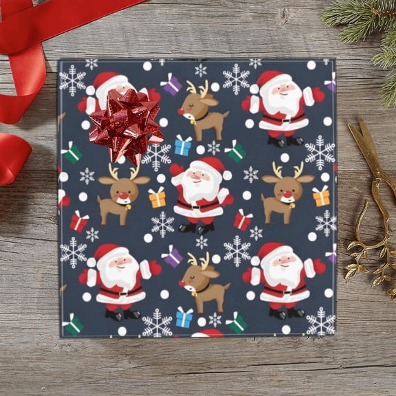 Christmas Wrapping Paper | Premium Holiday Gift Wrap | Red Nose 58" x 23" (1–5 Rolls) - 1 Roll