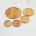 thumbnail image 6 of GOOHOCHY Bamboo Plant Saucer with Slightly Raised Edge for Flowerpot Use Lightweight Durable and Sturdy 7.5x7.5cm, 6 of 8