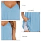 thumbnail image 3 of Camisolas holgadas y fluidas, camiseta sin mangas con doble correa, sin mangas, informal, ajustada, para mujer, señora, niña, verano, azul claro, S, 3 of 5