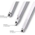 thumbnail image 3 of Woodturning Carbide Lathe Tools, 17” Full Size Wood Turning Tool Set of 3 Rougher Detailer Finisher, Includes Replacement Cutter Inserts, 3 of 6