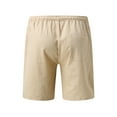 thumbnail image 4 of pxiakgy mens shorts men summer solid color short patchwork sports short tether pocket short cotton and linen fashion short men casual shorts khaki + xxl, 4 of 7