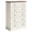 white, variant on 5-Drawer Tall Wood Dresser with Metal Handles, Fluted Vertical Chest of Drawers, Freestanding Space Saving Storage Dresser for Bedroom