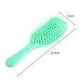 thumbnail image 1 of Cepillo para el cabello con costillas huecas Peine para masaje del cuero cabelludo de secado rápido Herramienta para peinar (Verde) Ndcxsfigh Cuidado Belleza, 1 of 3