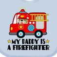 thumbnail image 4 of Inktastic Fireman Daddy is a Firefighter Boys or Girls Baby Bib, 4 of 4
