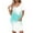 Light Blue, variant on Dress for Women Plus Size Short-sleeved V-neck Summer Print Casual Dress