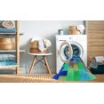 thumbnail image 2 of Ahgly Company Machine Washable Indoor Rectangle Transitional Blue Area Rugs, 2' x 4', 2 of 7