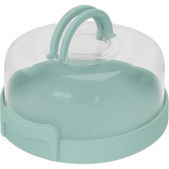 Pie Carrier with Lid and Handle - Fits Pies 10in x 4.5in, Doubles as Divided Serving Tray Cheesecake Container Dessert With Lid, Containers Lids BPA Free
