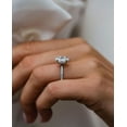 thumbnail image 2 of Solitaire Brilliance 1ct Marquise Moissanite Solitaire Engagement Ring for Women 18k White Gold Ring Size 4.5, 2 of 8