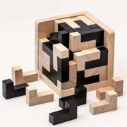 Qonioi Wooden Puzzle Games Brain Teasers, 3D T-shaped Puzzles for Teens and Adults Intellectual Challenge, Puzzle Ball, Mind Game