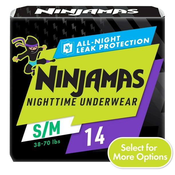 Pampers Ninjamas Nighttime Pants Toddler Boys Size S/m, 14 Count