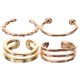 thumbnail image 1 of Moluckfu 4Ud Ear Cuffs Metal Dorado Sin Perforación Con Exquisito Para Fiesta Y Uso Diario, 1 of 8