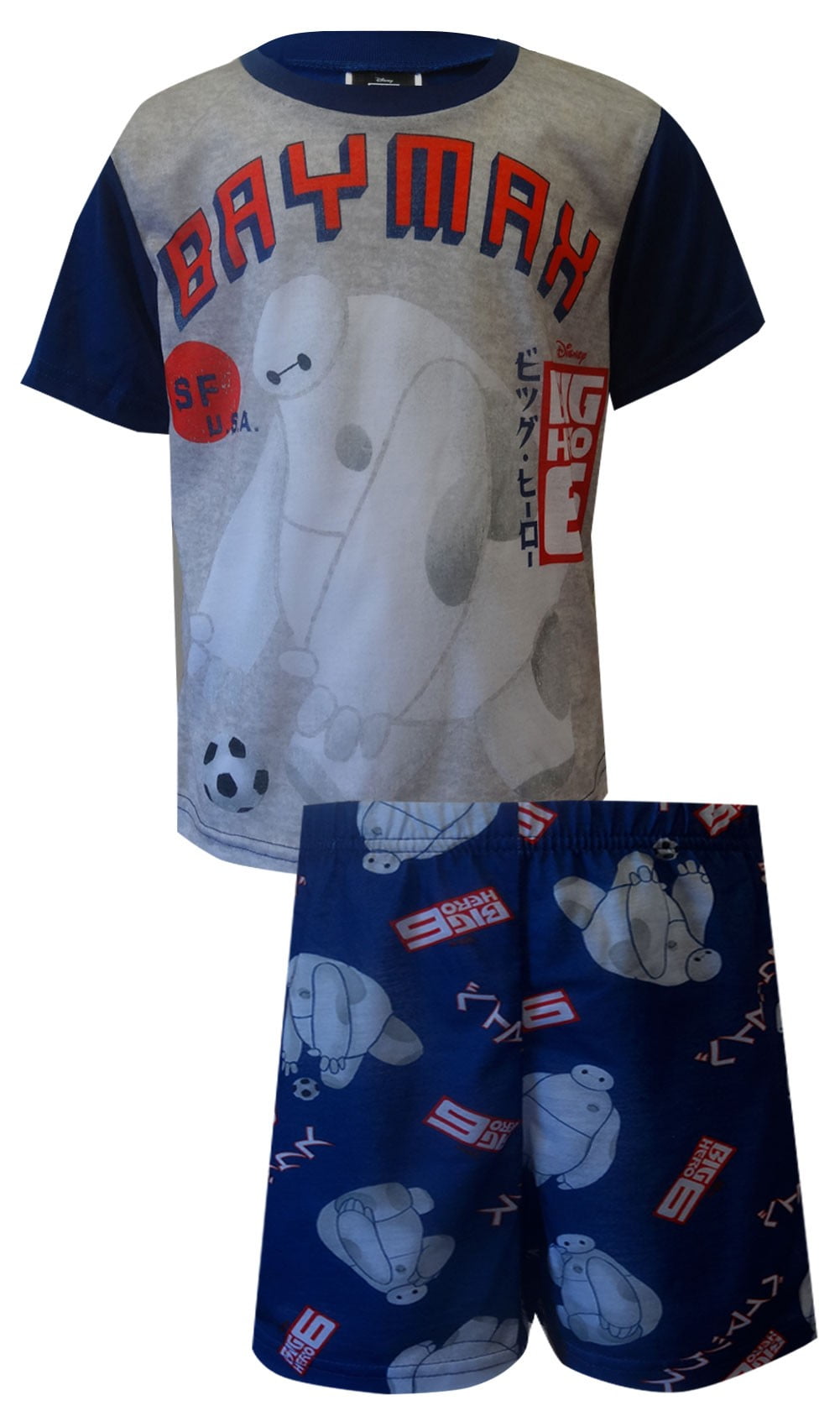 BIG HERO 6 BAYMAX SHORT PYJAMAS PJS BOYS GIRLS