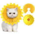 thumbnail image 1 of Sunflower Cat Recovery Collar Soft Cat Cone Collar Pet Cones for Cats Cotton Pet Cone Collar Adjustable Sunflower Elizabeth Collar Postoperative Protection Soft Cone for Cats and Dogs(Small), 1 of 6