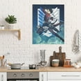 thumbnail image 4 of Attack on Titan Poster, Japanese Anime Canvas Decorative Poster, Wall Art for Dorm Bedroom Living Room, No Frame, 4 of 7