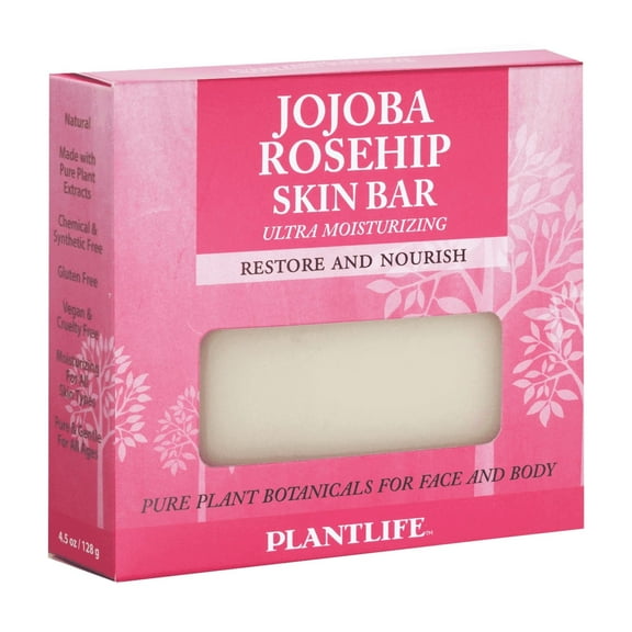 Plantlife Jojoba Rosehip Skin Bar-Natural facial cleaner - Ultra Moisturizing