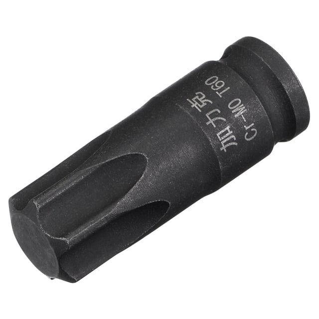 Unique Bargains T60 Impact Torx Bit Socket, 1/4' Square Drive 35mm Length CR-MO Metric Sizes
