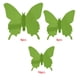 thumbnail image 2 of Billuyoard 12/24 Uds pegatina de espejo para pared calcomanía mariposas 3D espejo pared arte fiesta boda hogar decoraciones mariposa nevera pared Decoración del hogar Verde 24 piezas Billuyoard HA001498-10, 2 of 6