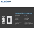 thumbnail image 5 of ELEGRP USB Outlets Receptacles, USB C Wall Outlet, 25W 5.0 Amp High Speed Charging USB Electrical Outlet, 20 Amp Tamper-Resistant Outlet with USB C Ports, UL Listed, Wall Plate Included, 5 of 8