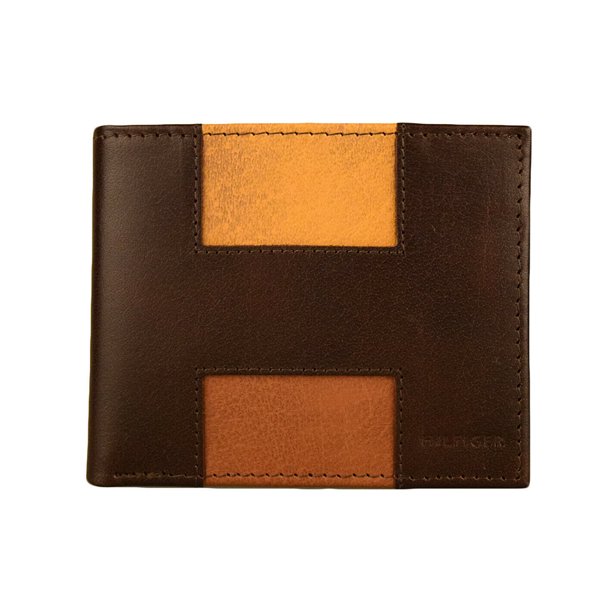 Giet Kinderpaleis vloeiend Tommy Hilfiger Men's 31TL130013 Premium Leather Double Billfold Wallet D  Brown - Walmart.com